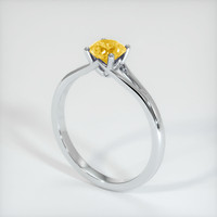 0.79 Ct. Yellow Sapphire Ring, 10K White Gold 2
