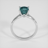 1.67 Ct. Bluish Green Spinel Ring, 14K White Gold 3