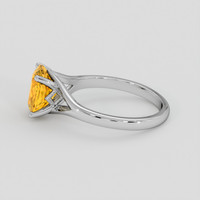 2.10 Ct. Yellowish Orange Spessartite Garnet Ring, 14K White Gold 4
