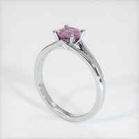 0.86 Ct. Sapphire Ring, 14K White Gold 2
