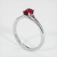 0.63 Ct. Ruby Ring, 14K White Gold 2