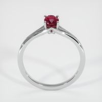 0.63 Ct. Ruby Ring, 14K White Gold 3