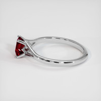 0.70 Ct. Ruby Ring, 14K White Gold 4