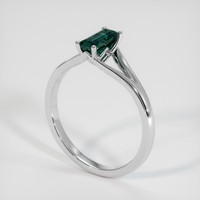 0.79 Ct. Sapphire Ring, 14K White Gold 2