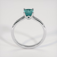 1.15 Ct. Greenish Blue Sapphire Ring, 14K White Gold 3