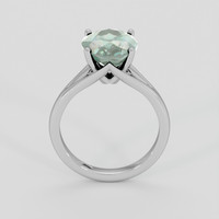4.70 Ct. Bluish Green Sapphire Ring, 14K White Gold 3