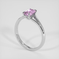 0.86 Ct. Purple Sapphire Ring, 14K White Gold 2