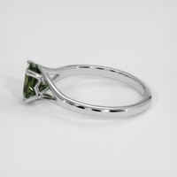 1.09 Ct. Green Sapphire Ring, 14K White Gold 4