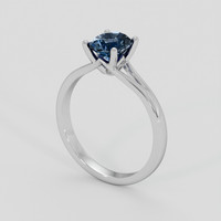 1.27 Ct. Blue Sapphire Ring, 14K White Gold 2