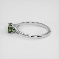 1.18 Ct. Yellowish Green Sapphire Ring, 14K White Gold 4