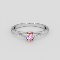 0.42 Ct. Bi Color Sapphire Ring, 14K White Gold 1