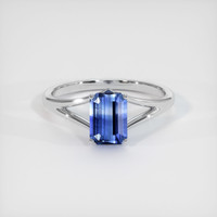 1.03 Ct. Bi Color Sapphire Ring, 14K White Gold 1