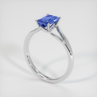 1.03 Ct. Bi Color Sapphire Ring, 14K White Gold 2