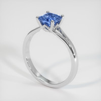 1.34 Ct. Sapphire Ring, 14K White Gold 2