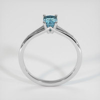0.85 Ct. Sapphire Ring, 14K White Gold 3