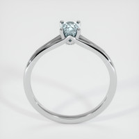 0.52 Ct. Bluish Grey Sapphire Ring, 14K White Gold 3