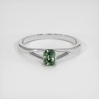 0.67 Ct. Sapphire Ring, 14K White Gold 1