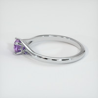 0.50 Ct. Sapphire Ring, 14K White Gold 4