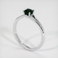 0.94 Ct. Sapphire Ring, 14K White Gold 2
