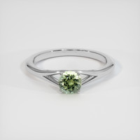 0.78 Ct. Sapphire Ring, 14K White Gold 1
