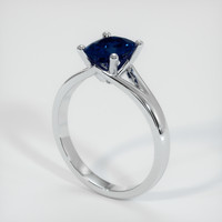 0.98 Ct. Sapphire Ring, 18K White Gold 2