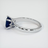 0.98 Ct. Blue Sapphire Ring, 18K White Gold 4
