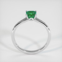 0.55 Ct. Emerald Ring, 18K White Gold 3