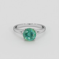 1.67 Ct. Emerald Ring, 18K White Gold 1