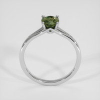 1.09 Ct. Green Sapphire Ring, 18K White Gold 3