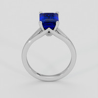 3.04 Ct. Blue Sapphire Ring, 18K White Gold 3