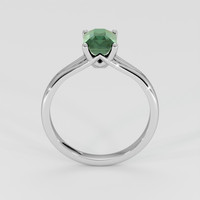 2.62 Ct. Bluish Green Sapphire Ring, 18K White Gold 3
