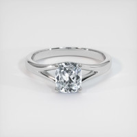 1.18 Ct. Sapphire Ring, 18K White Gold 1