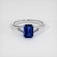 1.83 Ct. Sapphire Ring, 18K White Gold 1