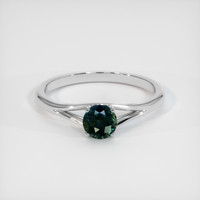 0.94 Ct. Sapphire Ring, 18K White Gold 1