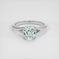 1.92 Ct. Sapphire Ring, 18K White Gold 1