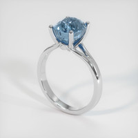 3.48 Ct. Sapphire Ring, 18K White Gold 2