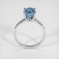 3.48 Ct. Sapphire Ring, 18K White Gold 3