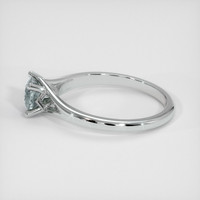0.59 Ct. Sapphire Ring, 18K White Gold 4