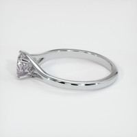 0.88 Ct. Grey Sapphire Ring, 18K White Gold 4