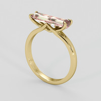 1.54 Ct. Watermelon Tourmaline Ring, 10K Yellow Gold 2