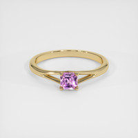 0.42 Ct. Purple Sapphire Ring, 10K Yellow Gold 1