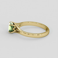 1.18 Ct. Green Sapphire Ring, 10K Yellow Gold 4