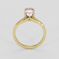 2.32 Ct. Peach Sapphire Ring, 10K Yellow Gold 3