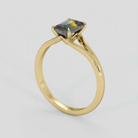 1.24 Ct. Bi Color Sapphire Ring, 10K Yellow Gold 2