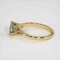 1.11 Ct. Greyish Blue Sapphire Ring, 10K Yellow Gold 4