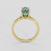 3.20 Ct. Green Sapphire Ring, 10K Yellow Gold 3