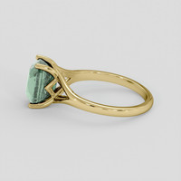 3.20 Ct. Green Sapphire Ring, 10K Yellow Gold 4