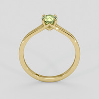 0.59 Ct. Yellowish Green Sapphire Ring, 10K Yellow Gold 3