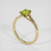 1.12 Ct. Yellowish Green Chrysoberyl Ring, 14K Yellow Gold 2