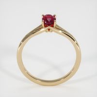 0.63 Ct. Ruby Ring, 14K Yellow Gold 3